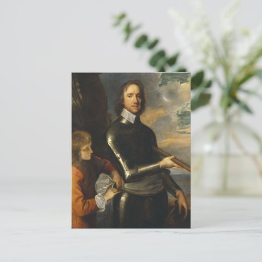 Oliver Cromwell von Robert Walker Postkarte (Stehend Vorderseite)