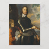 Oliver Cromwell von Robert Walker Postkarte (Vorderseite)