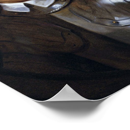 Oliver Cromwell von Samuel Cooper Poster (Ecke)