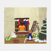 Oliver Decorations für Weihnachten Fleecedecke (Vorderseite (Horizontal))