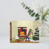 Oliver Decorations für Weihnachten Postkarte (Stehend Vorderseite)