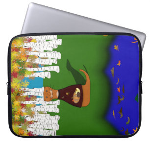 Oliver Der Otter River Wolf Lake Herbst Polyester Laptopschutzhülle
