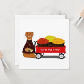 Oliver der Otter wird Herbstfertig Karte (Vorderseite/Rückseite Beispiel)