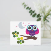 Oliver, die Eule Postkarte (Stehend Vorderseite)