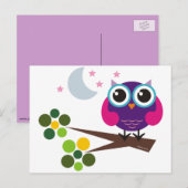 Oliver, die Eule Postkarte (Vorne/Hinten)
