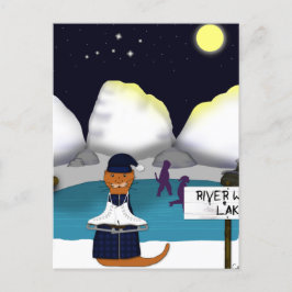 Oliver Die Otter-Skate am Fluss Postkarte
