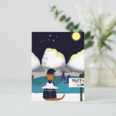 Oliver Die Otter-Skate am Fluss Postkarte (Stehend Vorderseite)