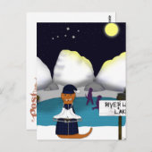 Oliver Die Otter-Skate am Fluss Postkarte (Vorne/Hinten)