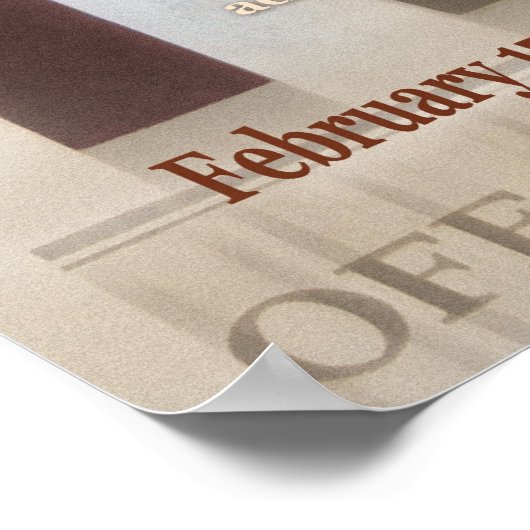 Oliver-Drehung Poster (Ecke)