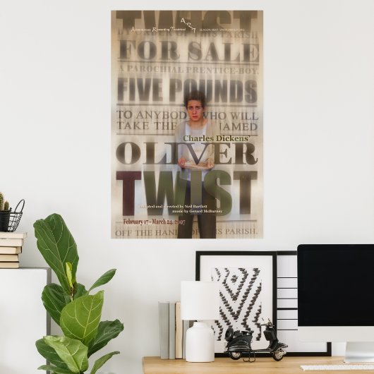 Oliver-Drehung Poster (Heimbüro)