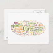 Oliver-Drehung Postkarte (Vorne/Hinten)