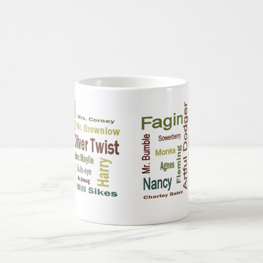 Oliver-Drehungs-Charaktere Kaffeetasse (Mittel)