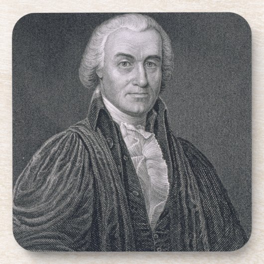 Oliver Ellsworth, graviert durch E. der Mackenzie Untersetzer (Vorderseite)
