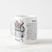 Oliver-Familien-Wappen Tasse (Vorderseite Links)