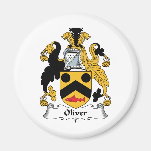 Oliver Familienwappen Magnet (Vorne)