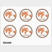 Oliver Farm Decal Runder Aufkleber (Blatt)