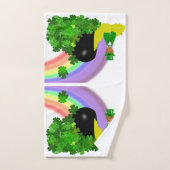 "Oliver findet einen Pot of Gold - Saint Patrick's Badhandtuch Set (Handtuch)