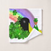 "Oliver findet einen Pot of Gold - Saint Patrick's Badhandtuch Set (Waschlappen)
