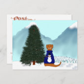 Oliver findet seinen Weihnachtsbaum Postkarte (Vorne/Hinten)