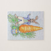 Oliver-Häschen mit Karotten-Puzzlespiel Puzzle (Horizontal)