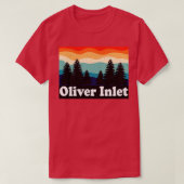 Oliver Inlet Alaska Retro T-Shirt (Design vorne)