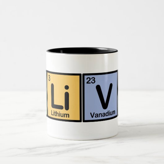 Oliver machte von den Elementen Zweifarbige Tasse (Mittel)