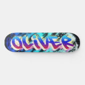 OLIVER Maßgeschneidertes Graffiti-Skateboard Skateboard (Horizontal)