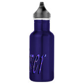 Oliver, Name, Logo, Boy Blue wiederverwendbare Was Trinkflasche (Rechts)