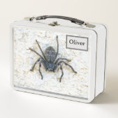 Oliver Name mit Huntsman Spider, Metal Lunch Box (Vorderseite)