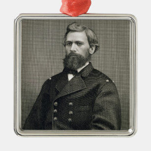 Oliver Otis Howard (1830-1909), graviert von Ornament Aus Metall