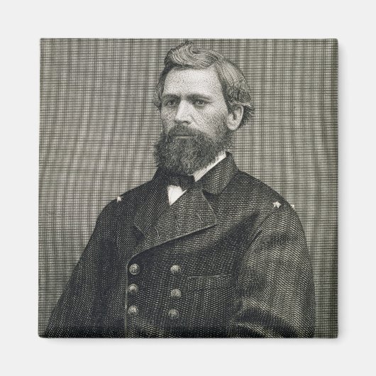 Oliver Otis Howard (1830-1909), Gravur von Robert Magnet (Vorne)