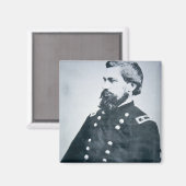 Oliver Otis Howard (b/w Foto) Magnet (Vorderseite/Rückseite)