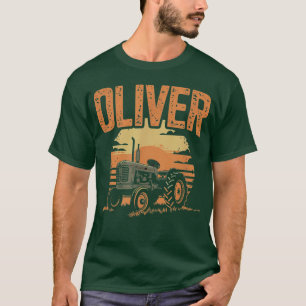 Oliver Personalisierter Nametag Traktor für OLIVER T-Shirt