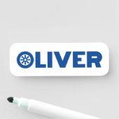 Oliver Petrol Head Namensschild (Beispiel)