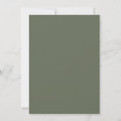 Oliver Ranunculus Eukalyptus Hochzeit Einladung (Rückseite)