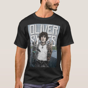 Oliver Sykes Illustration – Rockstar-Porträt T-Shirt