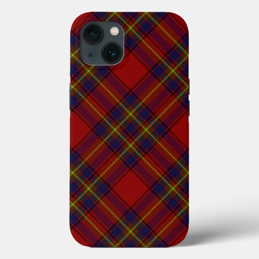 Oliver tartan rot-blau kariert Case-Mate iPhone hülle (Rückseite)