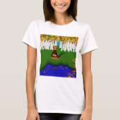 Oliver The Otter at River Wolf Lake in Autumn T-Shirt (Vorderseite)