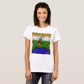 Oliver The Otter at River Wolf Lake in Autumn T-Shirt (Vorne ganz)