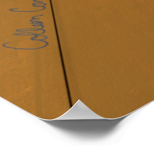 Oliver The Otter Carves a Pumpkin Poster (Ecke)