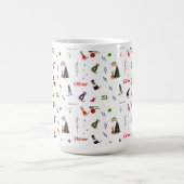 Oliver The Otter Christmas Random Pattern Kaffeetasse (Mittel)