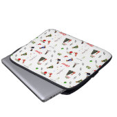 Oliver The Otter Christmas Random Pattern Laptopschutzhülle (Vorne Knopf)