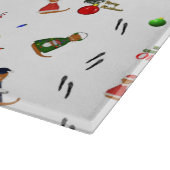 Oliver The Otter Christmas Random Pattern Schneidebrett (Ecke)