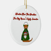 Oliver The Otter in Nanas hässlichem Pullover mit Keramik Ornament (Rechts)