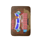 Oliver The Otter is 6 Years Old! Happy Birthday Badematte (Vorderseite Vertikal)