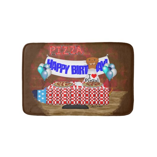 Oliver The Otter is 6 Years Old! Happy Birthday Badematte (Vorderseite)