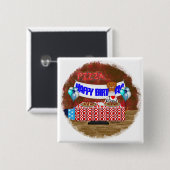 Oliver The Otter is 6 Years Old! Happy Birthday Button (Vorne & Hinten)