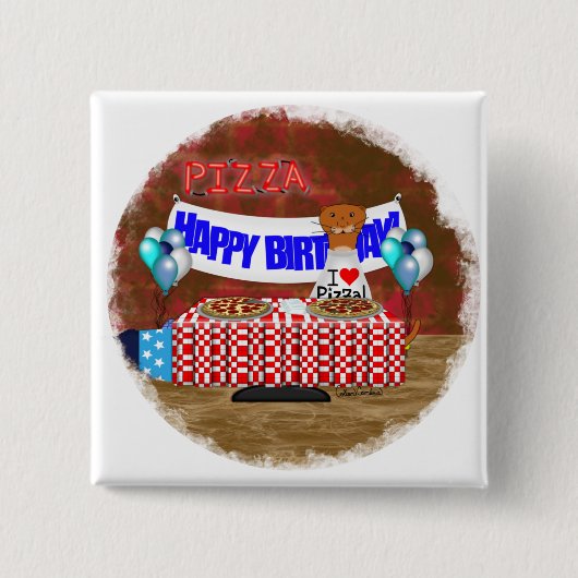 Oliver The Otter is 6 Years Old! Happy Birthday Button (Vorderseite)