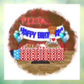 Oliver The Otter is 6 Years Old! Happy Birthday Fensteraufkleber (Blatt 3)