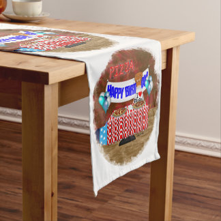 Oliver The Otter is 6 Years Old! Happy Birthday Kurzer Tischläufer